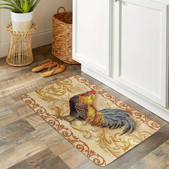 Farm Chicken Floor Mat Absorbent Kitchen Rug Anti-slip Carpet Home Decor