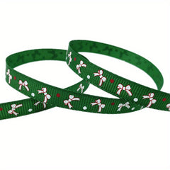5 Yards Christmas Grosgrain Ribbon for Gift Wrapping Wedding Decor
