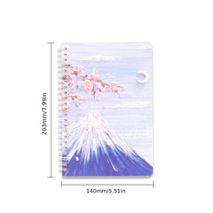 4pcs A5 Coil Book Landscape Painting Art Notebook Stationery Diary