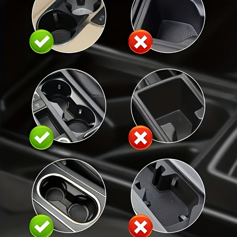 Car Cup Holder Expander With Adjustable Base Multifunctional