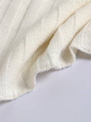 Solid Long Sleeve Round Neck Stretch Jumper