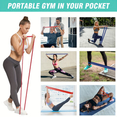 JNSATEE Resistance Loop Exercise Bands Set with Guide & Carry Bag