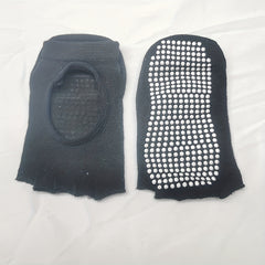 Non Slip Silicone Grip Ankle Socks Open Toe Pilates Yoga Fitness Dance