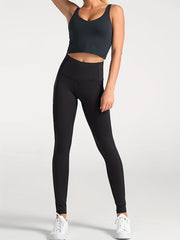 High Waist Leggings With Dual Pockets - Spring & Fall Style