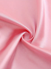 Letter Embroidery Satin Night Robe With Belt Women's Sleepwear