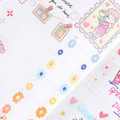 5pcs Transparent Decorative Stickers, DIY Crafts, Gift Wrapping, Scrapbooking