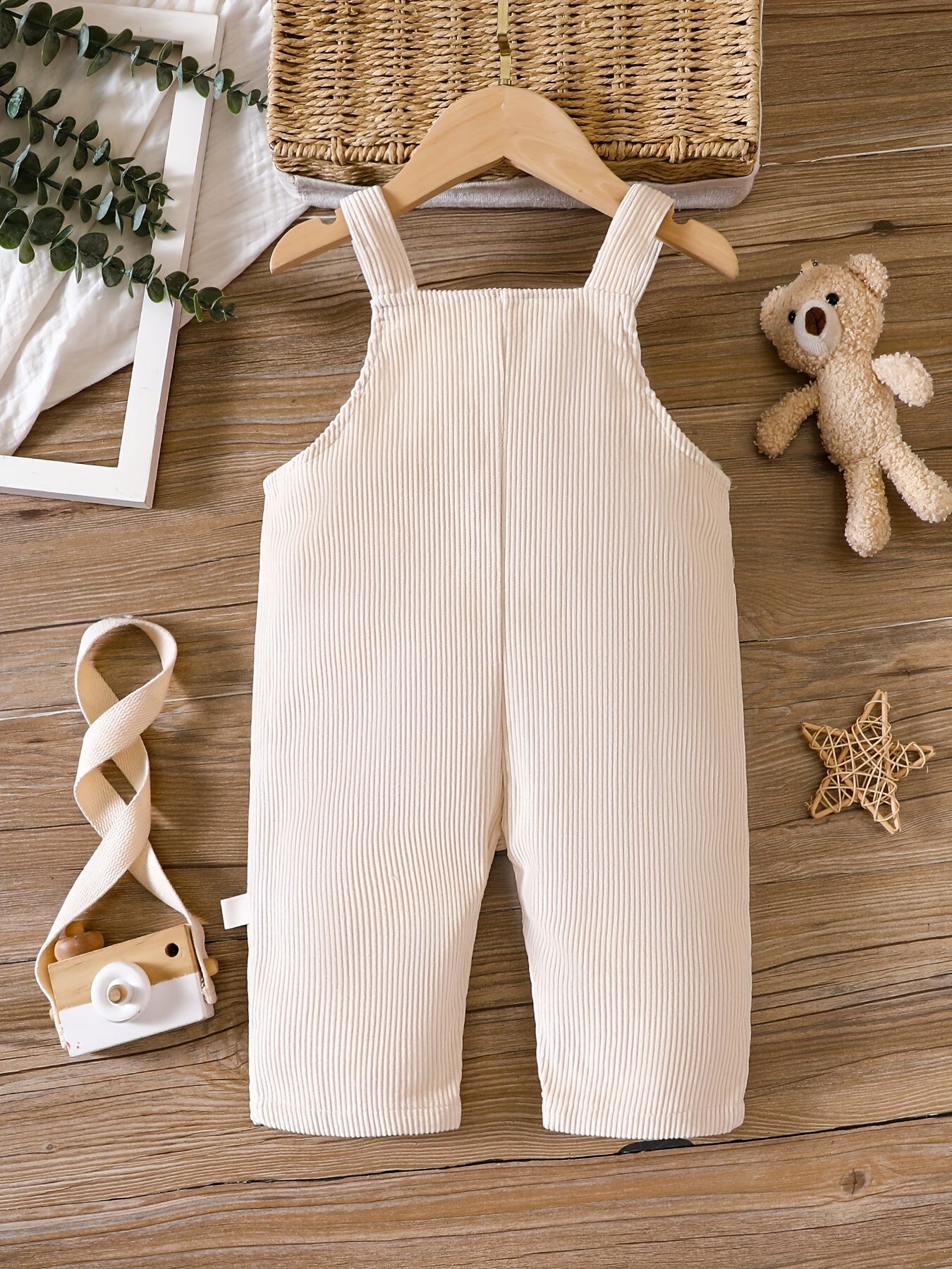 Floral Print Denim Suspenders Baby Casual Sports Bib Pants