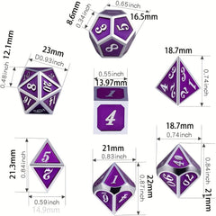 Gamer Metal Dice Set for Role Playing & Board Games