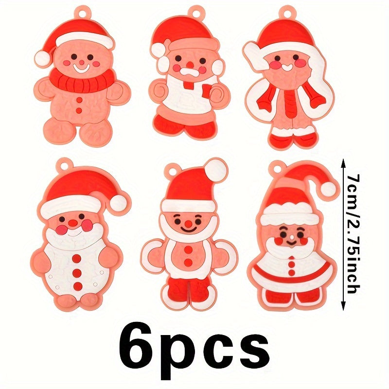 6 Gingerbread Man Christmas Tree Pendants Home Decor