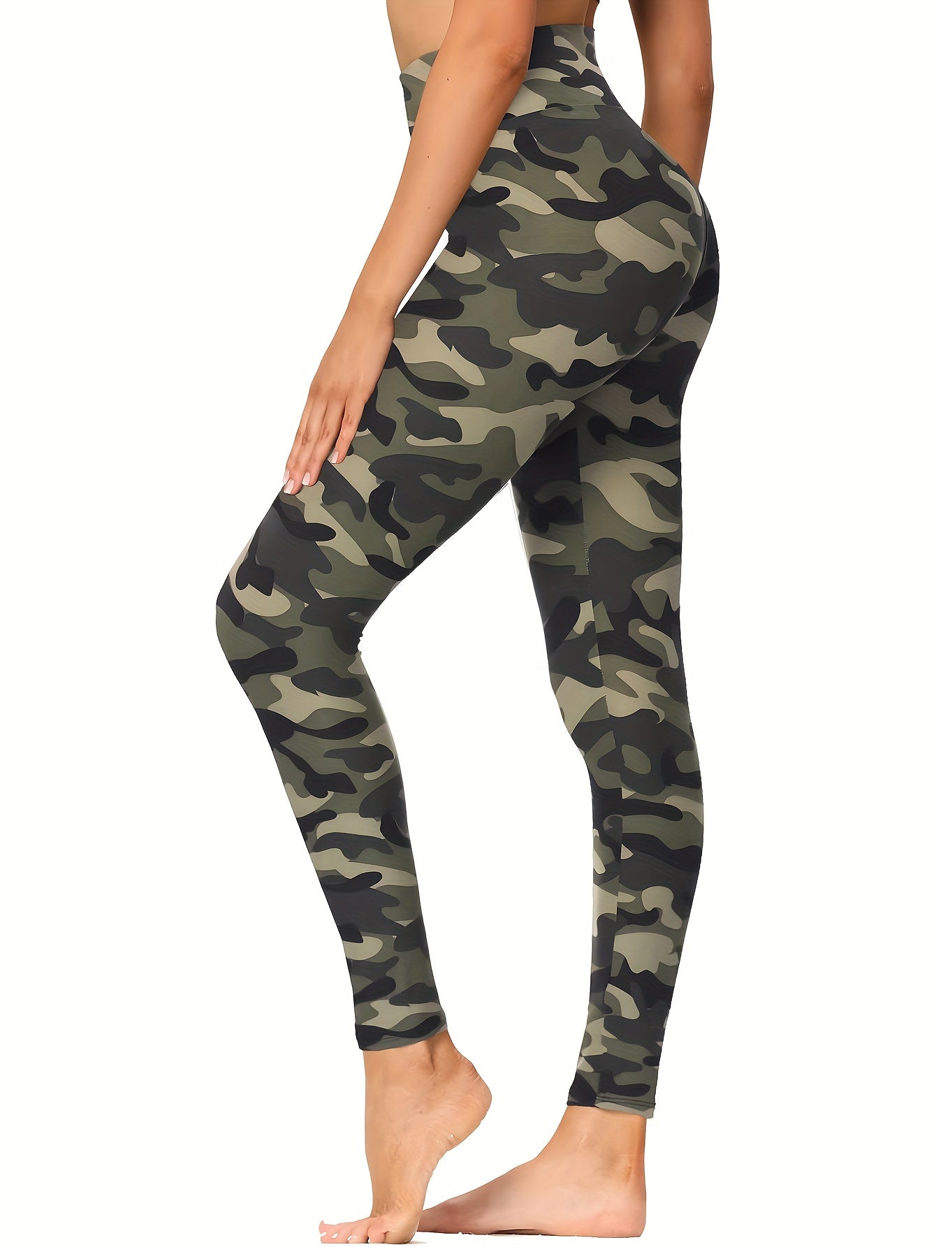 6pc Random Print Yoga Pants Stretch Running Fitness Leggings