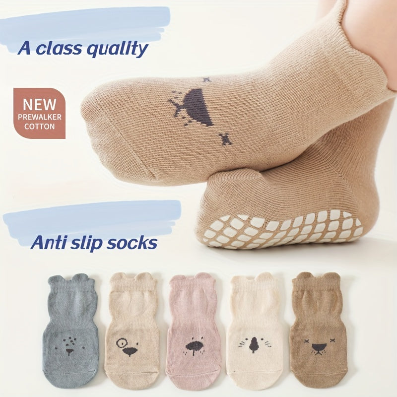 2pairs Baby Girls Kids Floor Socks Comfy Non slip Bottom Trampoline Socks