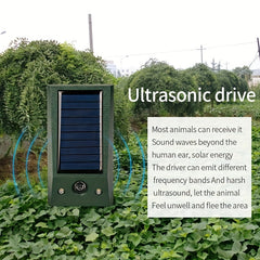 Ultrasonic Solar Animal Repeller Waterproof & Dustproof