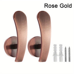 2pcs Metal Curtain Hooks & Holdbacks for Easy Drapery Hanging