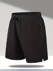 Men's Quick Drying Comfy Shorts Drawstring Zipper Pockets