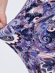 Floral Print Skinny Stretchy Leggings High Waist Yoga Leggings