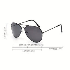 Aviator Sunglasses Mirror Lens UV400 Metal Sun Shades