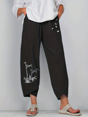 High Waist Harem Pants Women's Casual Solid Color Elastic Long Trousers