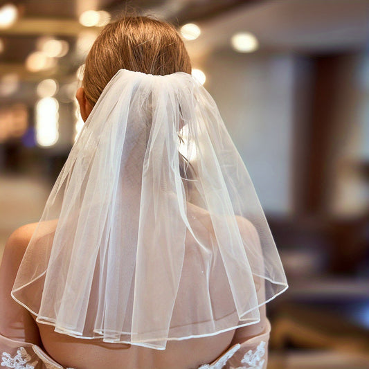 1 Tier Wedding Veil With Comb Bride Long Veil Wedding Decal Wedding Accessories