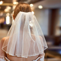 1 Tier Wedding Veil With Comb Bride Long Veil Wedding Decal Wedding Accessories
