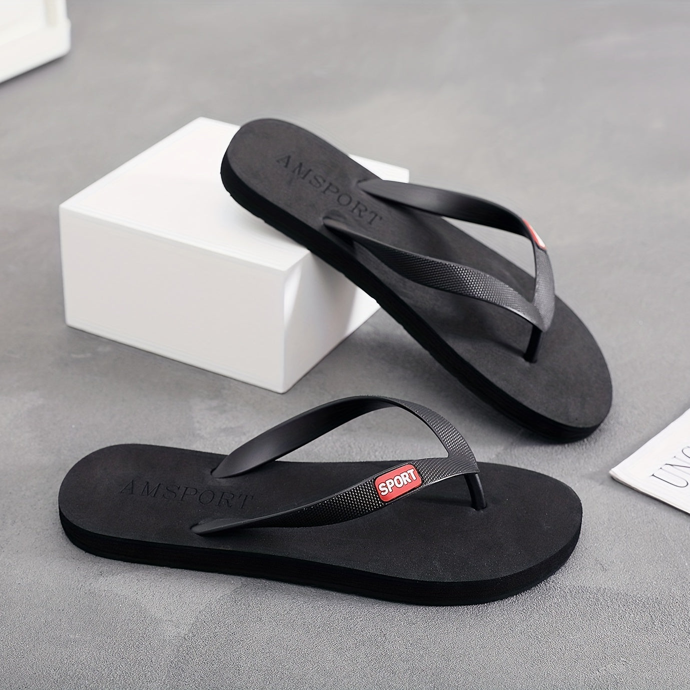 Men's Sport Thong Sandals Non Slip Flip flops