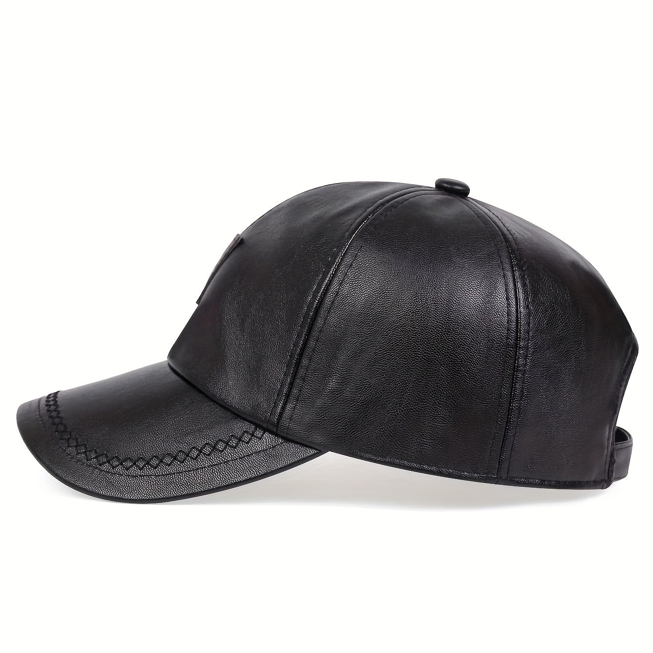 Men's PU Leather Baseball Cap