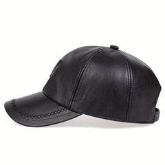 Men's PU Leather Baseball Cap