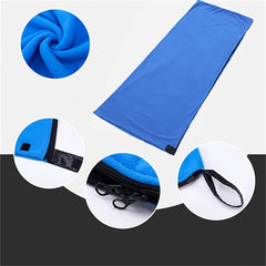 Portable Ultra Light Fleece Sleeping Bag for Camping