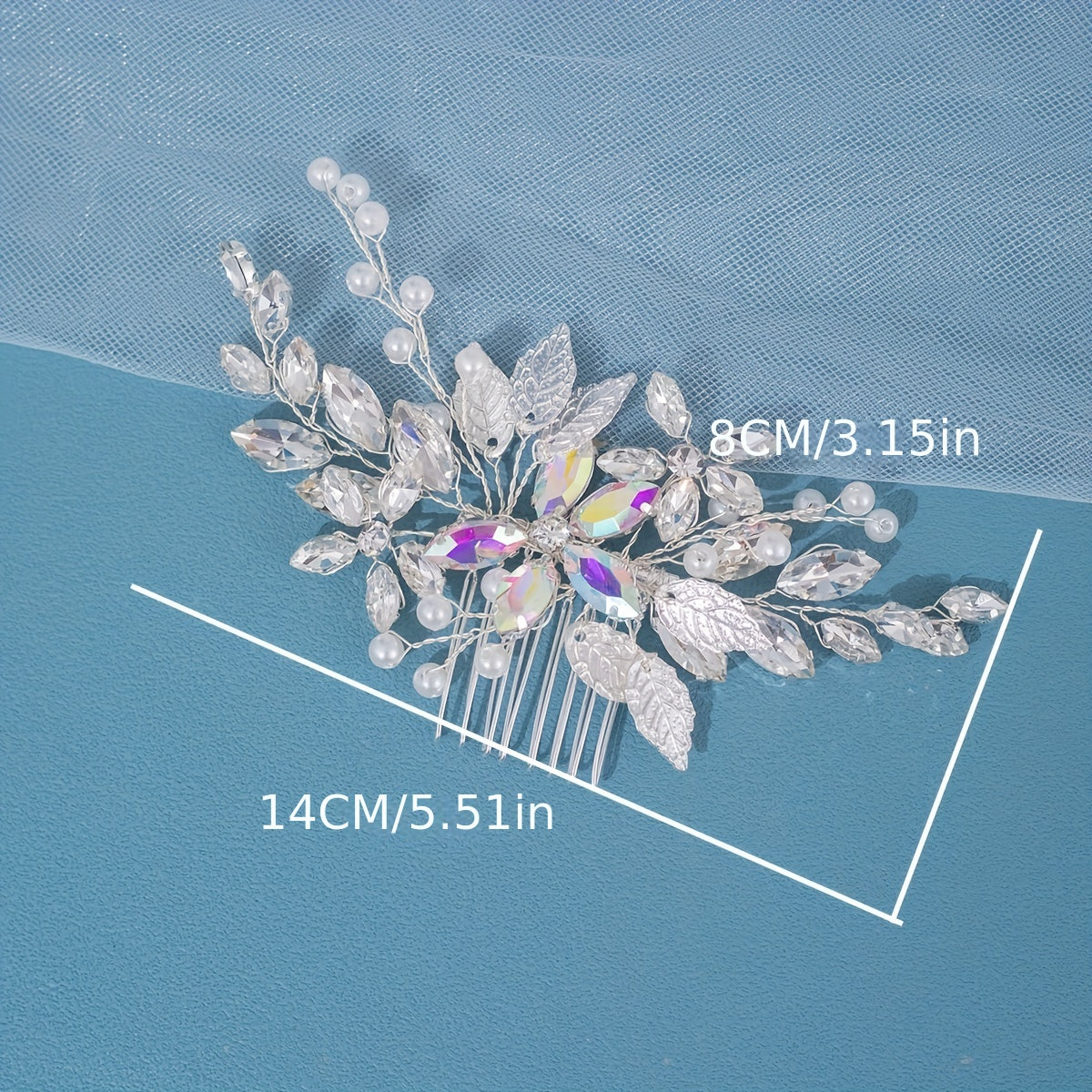 Crystal Hair Comb Head Jewelry Side Comb Bridal Wedding Hair Accessories