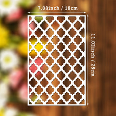 Reusable DIY Moroccan Geometric Wall Stencil for Painting