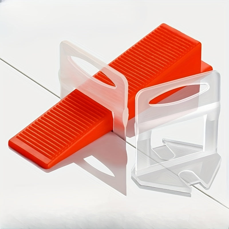 100pcs Reusable Tile Leveling Wedges for 1/8, 1/16, 1/32 Gasket & System Kit
