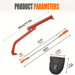 Pocket Chainsaw & Gloves Portable Survival Saw Folding Hand Saw
