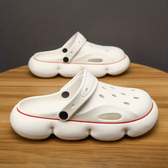 Men's Platform Clogs Non Slip Beach Sandals Hollow Out Garden Shoes