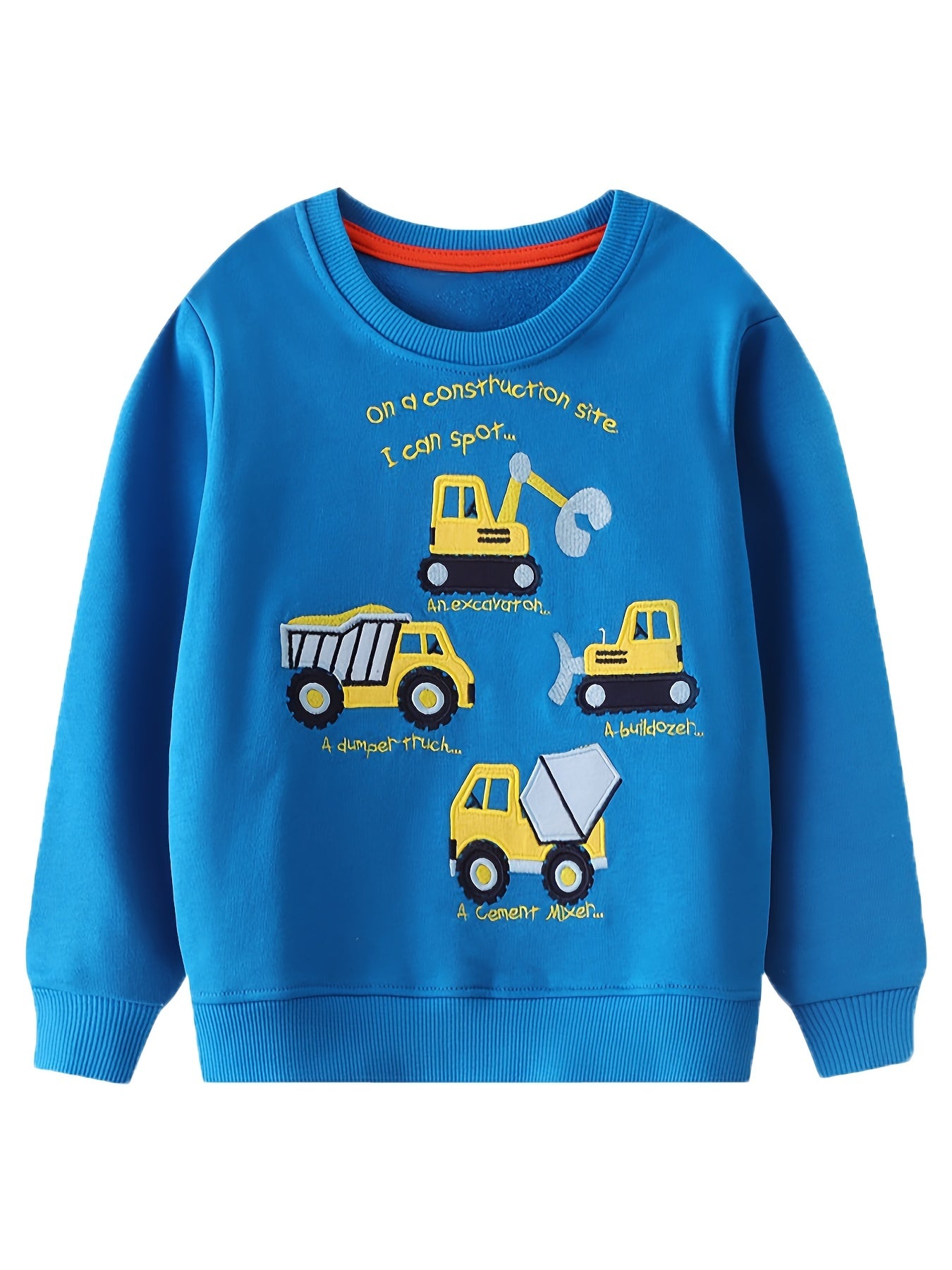 Boy's Cotton Cartoon Print Sweatshirt Outdoor Wear