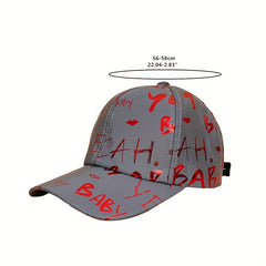Hip Hop Graffiti Baseball Cap Solid Fluorescent Print Sunscreen Sports Hat