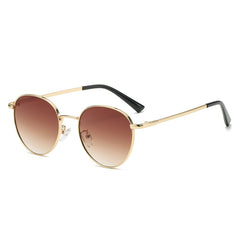 Vintage Round Metal Frame Sunglasses