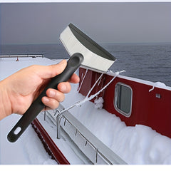 Car Stainless Steel Snow Shovel Window Scraper Snow Cleaning Brush Winter Tool