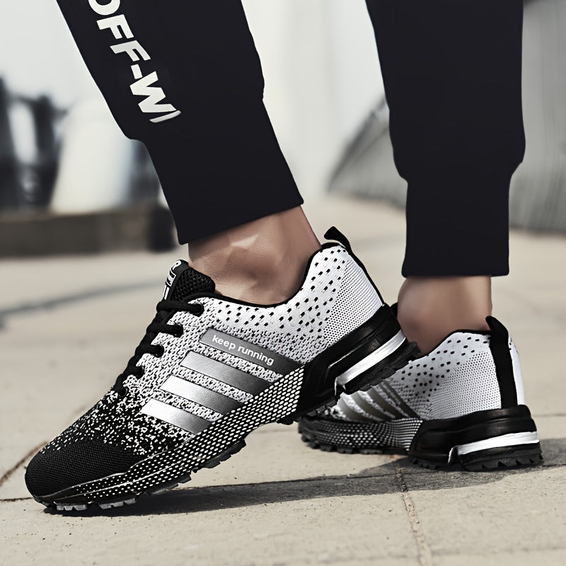 Men's Breathable Running Shoes, Shock Absorption, Non Slip Sneakers