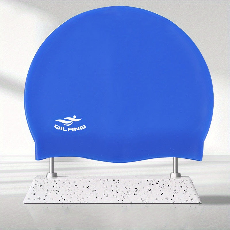 Silicone Swimming Cap Waterproof Adult Kids Durable Ear Protection