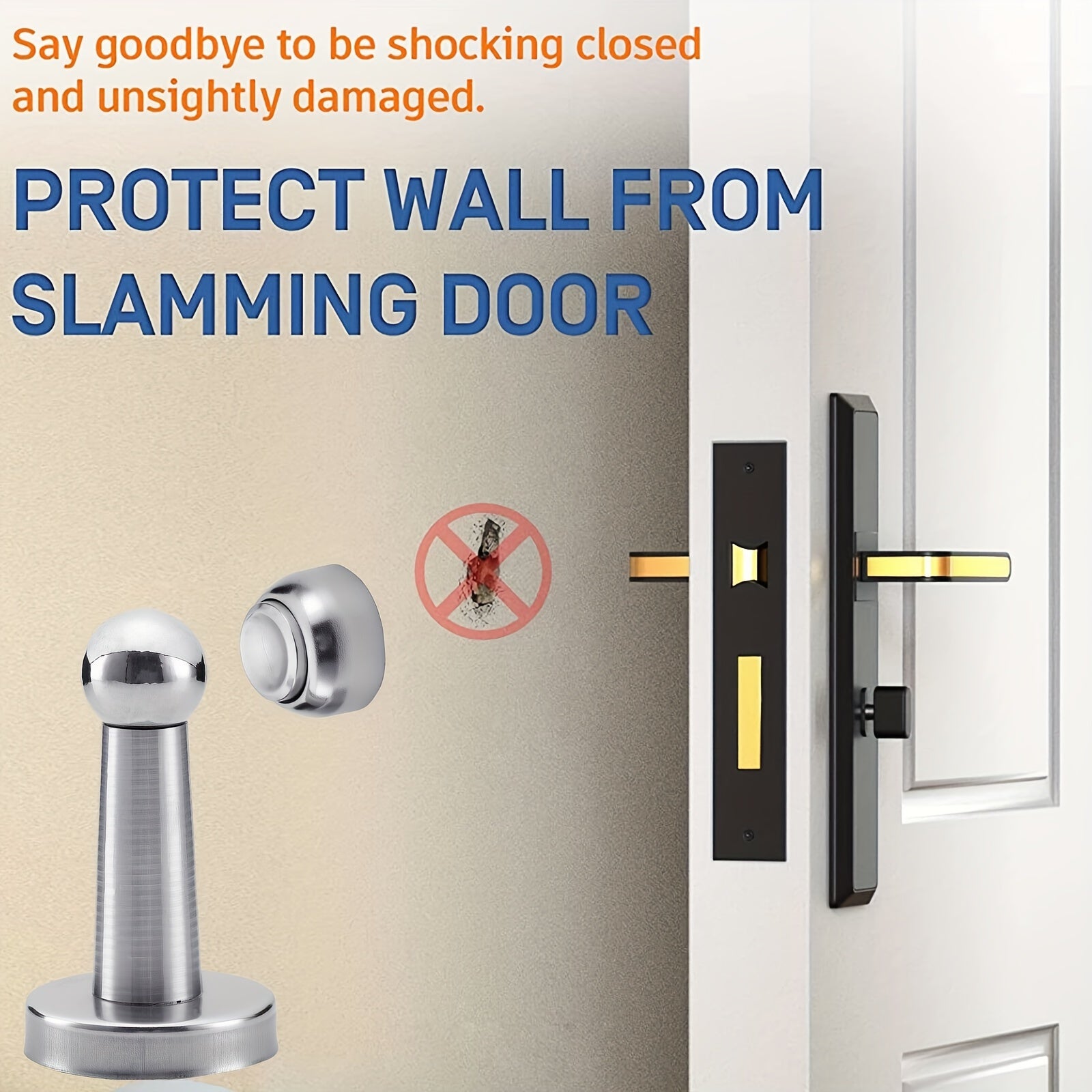 Magnetic Stainless Steel Door Stopper