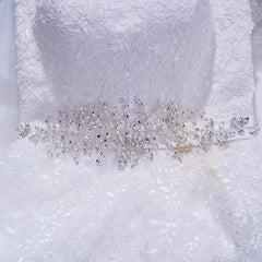 Children s Hair Accessories Princess Rhinestone Inlaid Streamer Headdress