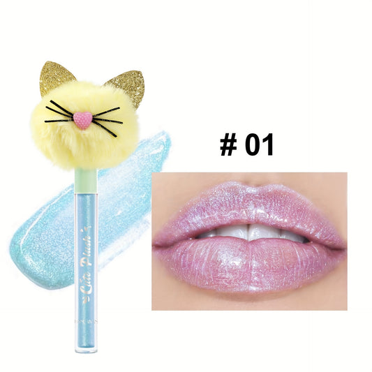 Cat Head Lip Gloss Moisturizing Lip Honey Waterproof Makeup