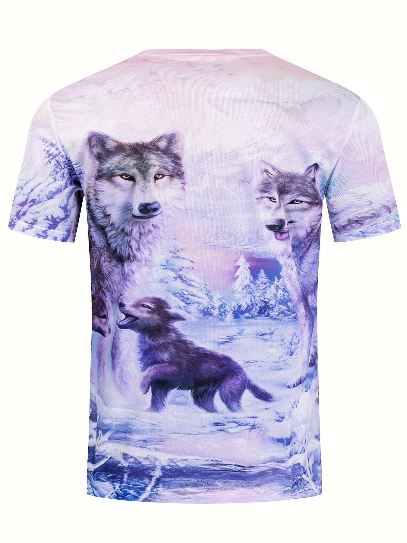 Men's 3D Digital Print Summer T Shirt Casual Loose Fit