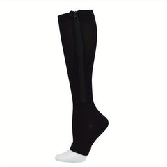 Toeless Compression Socks for Yoga & Fitness - Sports Thigh Long Stockings