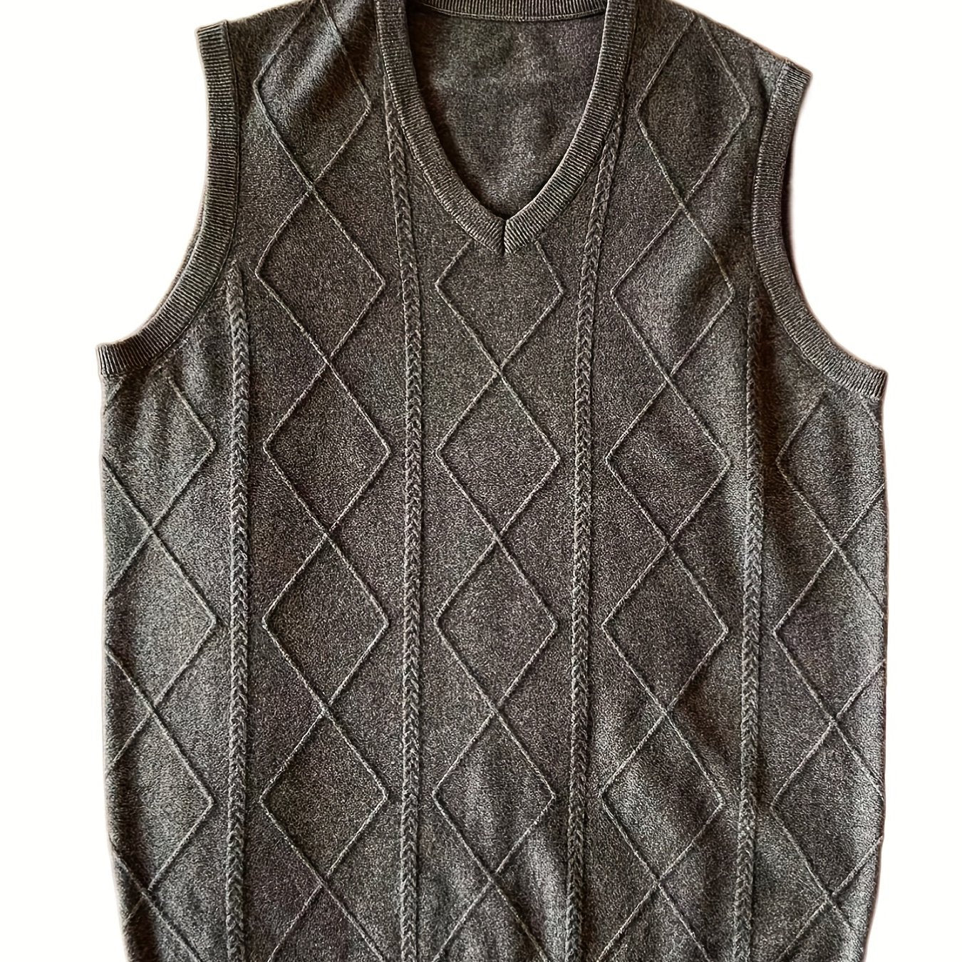 Men's Wool Knitted Vest for Autumn Winter