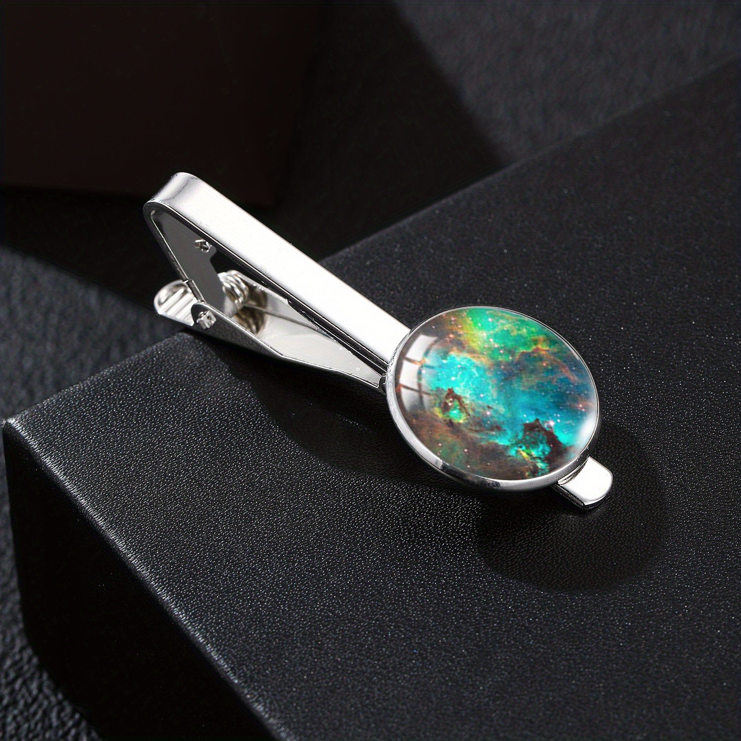 Cloud Star Glass Metal Tie Clips for Men