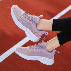 Women's Lace up Outdoor Running Shoes Casual Sneakers