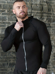 Men's Compression Suit Long Pants Long Sleeved Shirt Sports Shorts