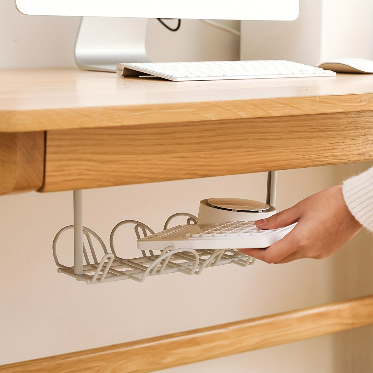 Cable Management Basket for Desk Power Cords