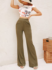 Floral Off Shoulder Top & Solid Pants Set