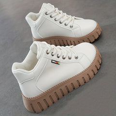 Women's High Top Skate Shoes Thick Bottom Lightweight Sport Shoes